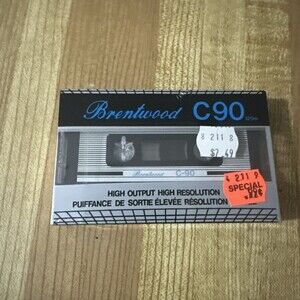 BRENTWOOD   C-90  BLANK CASSETTE TAPE (1) (SEALED)